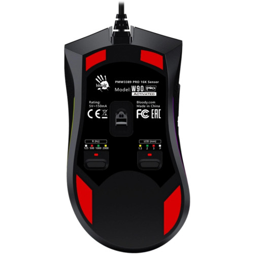 Мышь A4Tech Bloody W90 Pro черный оптическая 16000dpi USB 10but