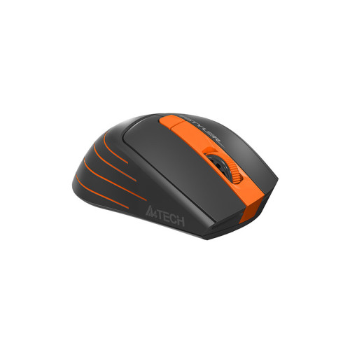 Мышь A4Tech Fstyler FG30S серый/оранжевый оптич. 2000dpi silent беспров. USB 6but (FG30S ORANGE)