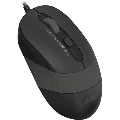 Мышь A4Tech Fstyler FM10ST серый/черный оптическая 1600dpi silent USB для ноутбука 3but (FM10ST GREY)