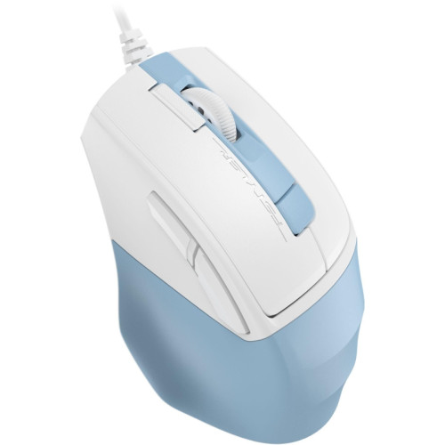 Мышь A4Tech Fstyler FM45S Air голубой/белый оптическая 2400dpi silent USB 7but (FM45S AIR USB (LCY BLUE))