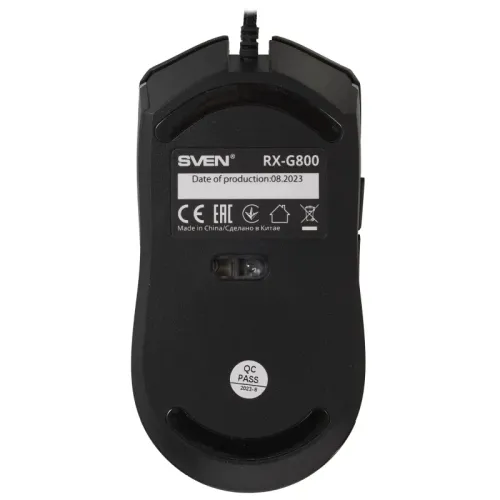 Игровая мышь SVEN RX-G800 (5+1кл. 200-7200 DPI, ПО, RGB-подсветка, игров. упак)
