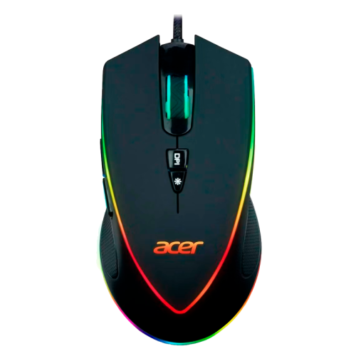 Мышь игровая компьютерная/ Проводная игровая мышь ACER OMW131 Wired USB Gaming Mouse (6000dpi) RGB (6but) black