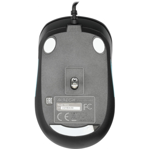 Мышь A4Tech Fstyler FM10 черный/синий оптическая 1600dpi USB 4but (FM10 BLUE)
