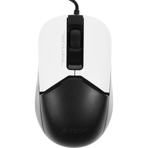 Мышь A4Tech Fstyler FM12S Panda белый/черный оптическая 1200dpi silent USB 3but