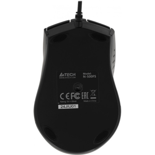 Мышь A4Tech V-Track Padless N-500FS черный оптическая 1200dpi silent USB 3but Мышь A4Tech V-Track Padless N-500FS черный оптическая 1200dpi silent USB 3but