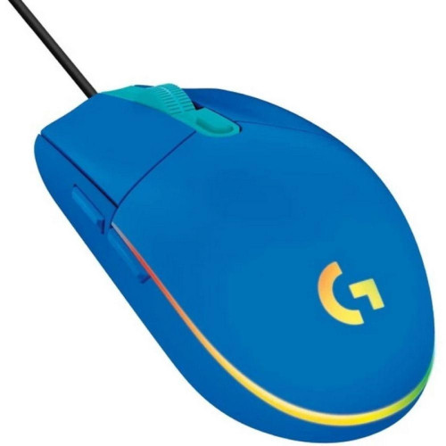 Мышь Logitech G102 LightSync синий оптическая 8000dpi USB 6but (910-005810)