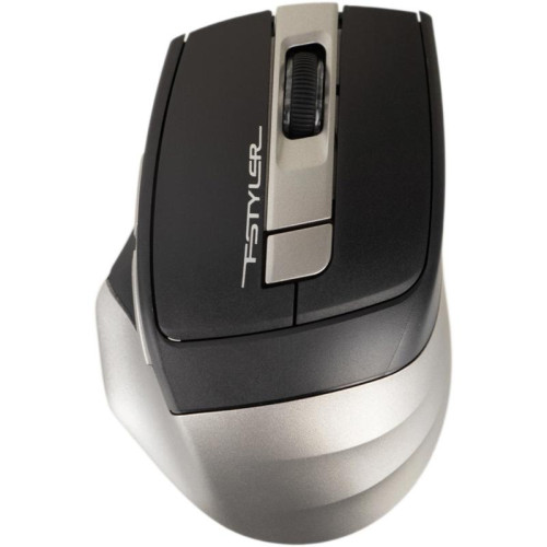 Мышь A4Tech Fstyler FB35 серый оптическая 2000dpi беспров. BT/Radio USB для ноутбука 6but (FB35 SMOKY GREY)