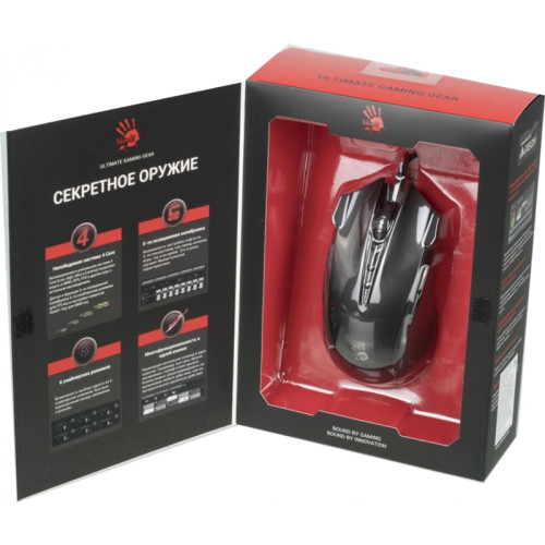 Мышь A4Tech Bloody J90s черный оптическая 8000dpi USB 12but (J90S BLACK ACTIVATED) Мышь A4Tech Bloody J90s черный оптическая 8000dpi USB 12but (J90S BLACK ACTIVATED)