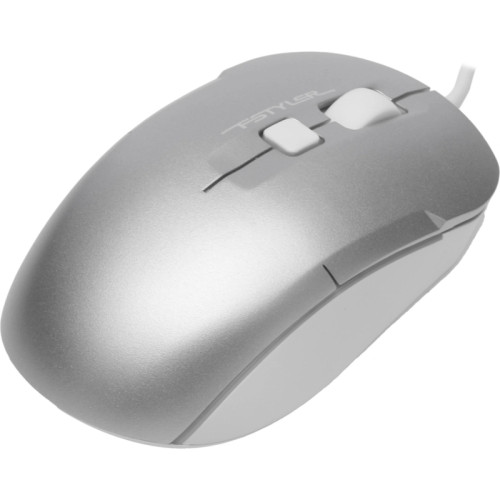 Мышь A4Tech Fstyler FM26S серебристый/белый оптическая 1600dpi silent USB для ноутбука 4but (FM26S USB (ICY WHITE))
