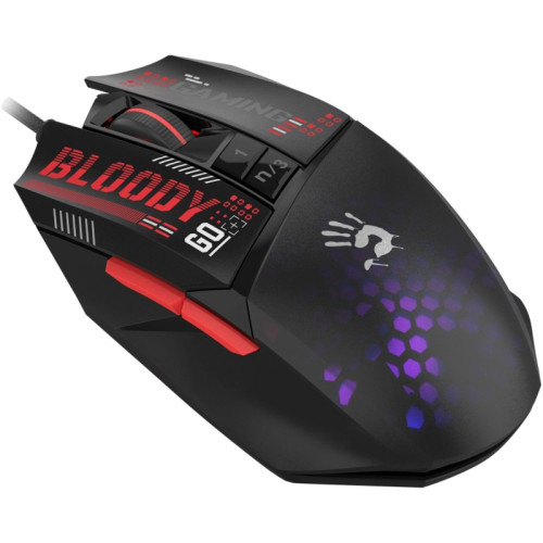 Мышь A4Tech Bloody W60 Max Mini черный/рисунок оптическая 12000dpi USB 9but