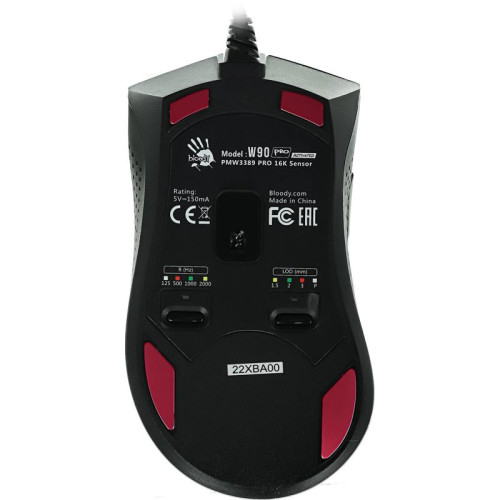 Мышь A4Tech Bloody W90 Pro черный оптическая 16000dpi USB 10but