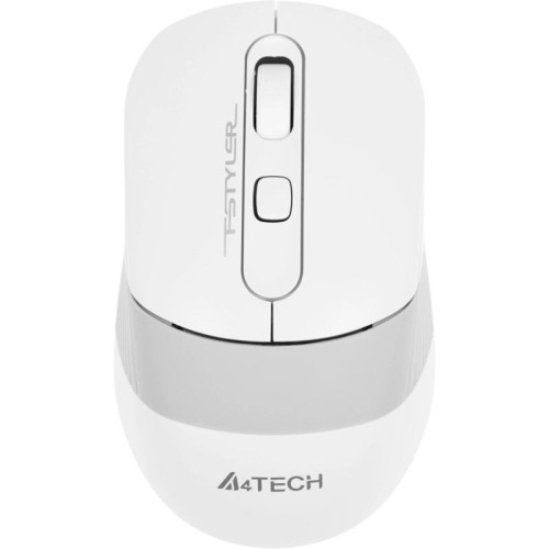 Мышь A4Tech Fstyler FG10S белый/серый оптическая 2000dpi silent беспров. USB для ноутбука 4but (FG10S WHITE)