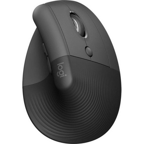 Мышь Logitech Lift графитовый оптическая 4000dpi silent беспров. BT/Radio USB для ноутбука 5but (910-006485)
