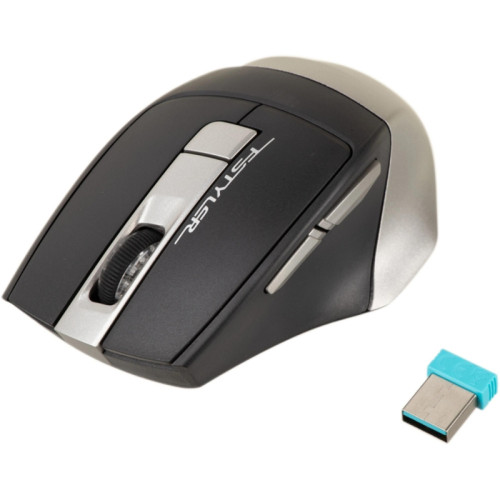 Мышь A4Tech Fstyler FB35 серый оптическая 2000dpi беспров. BT/Radio USB для ноутбука 6but (FB35 SMOKY GREY)