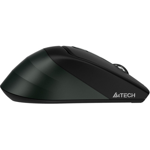 Мышь A4Tech Fstyler FB35S темно-зеленый/черный оптическая 2000dpi беспров. BT/Radio USB для ноутбука 5but (FB35S USB MIDNIGHT GREEN)
