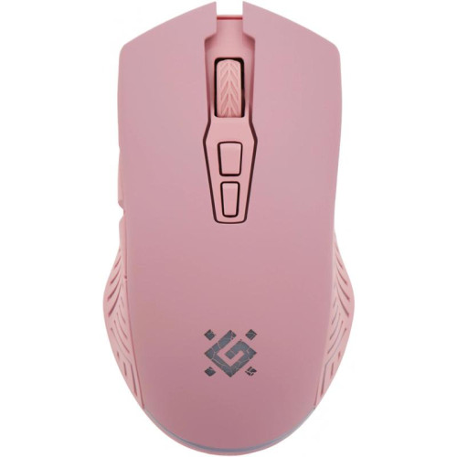 Мышь Defender Pandora GM-502 розовый оптическая 3200dpi silent беспров. USB 6but (52501)