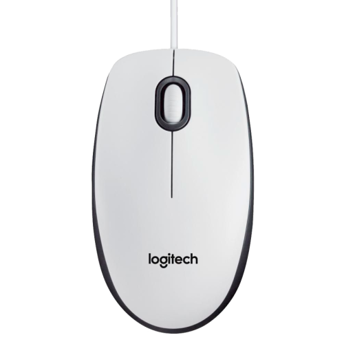 Мышь/ Logitech Mouse M100 USB White Ret