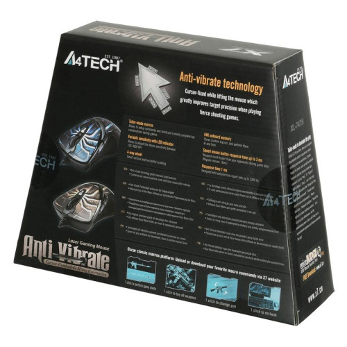 Мышь A4Tech Oscar Editor XL-747H коричневый/рисунок лазерная 3600dpi USB2.0 6but (XL-747H (BROWN SPIDER))