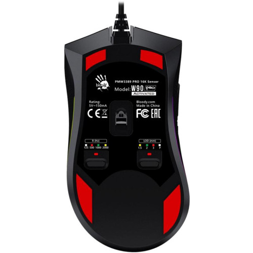 Мышь A4Tech Bloody W90 Pro черный оптическая 16000dpi USB 10but