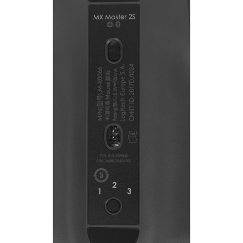 Мышь Logitech MX Master 2S черный оптическая 4000dpi беспров. BT/Radio USB 7but (910-007223)