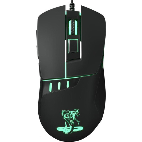 Мышь Oklick 865G Snake черный оптическая 2400dpi USB для ноутбука 6but (368643)