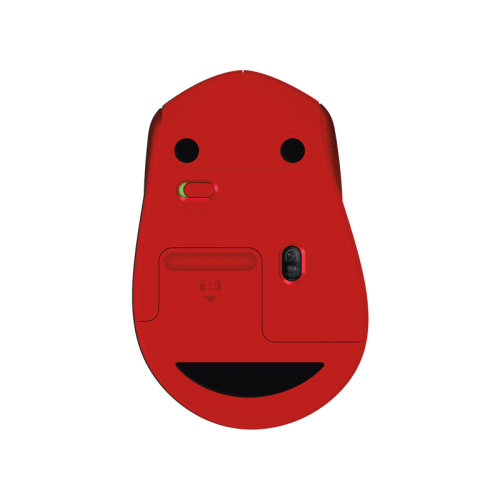 Мышь/ Logitech Wireless Mouse M330 SILENT PLUS,RED