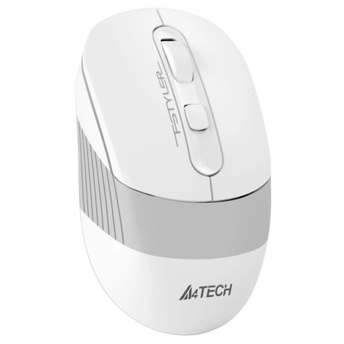 Мышь A4Tech Fstyler FB10C белый/серый оптическая 2000dpi беспров. BT/Radio USB 4but (FB10C GRAYISH WHITE)