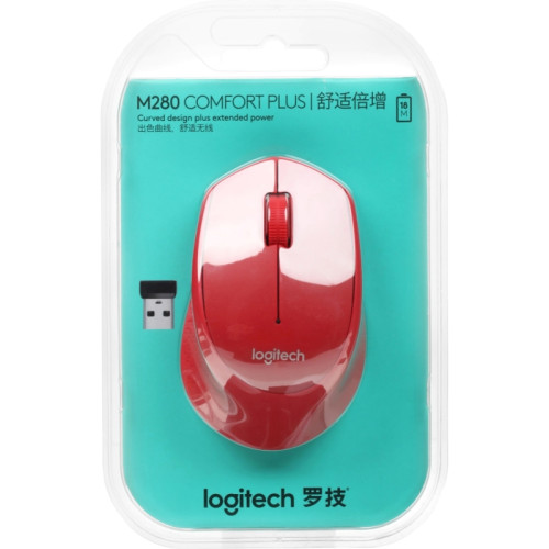 Мышь LOGITECH WRL M280 RED 910-004308