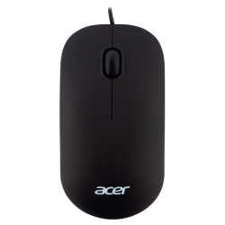 Мышь компьютерная Проводная мышь ACER OMW122 оптическая (1200dpi) soft-touch (3but) black