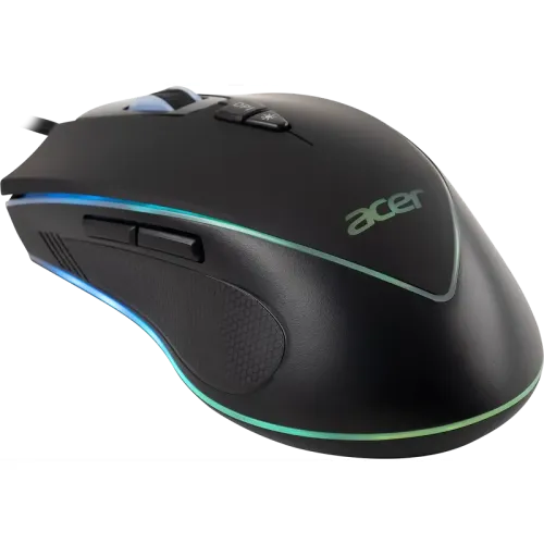 Мышь игровая компьютерная/ Проводная игровая мышь ACER OMW131 Wired USB Gaming Mouse (6000dpi) RGB (6but) black