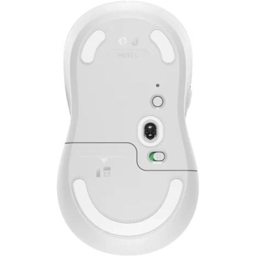 Мышь Logitech M650 L белый оптическая 4000dpi silent беспров. BT/Radio USB 5but (910-006389)