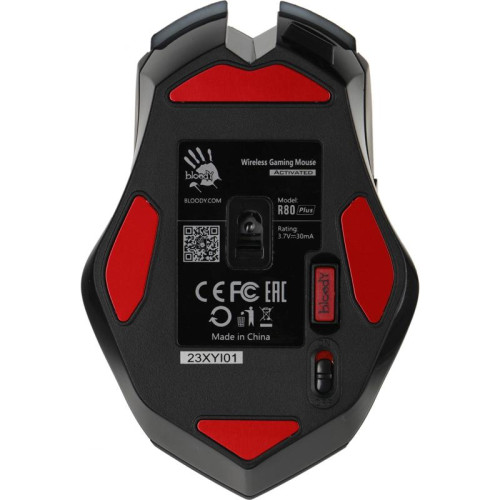 Мышь A4Tech Bloody R80 Plus Skull черный/рисунок оптическая 5000dpi беспров. USB 7but (R80 PLUS (SKULL))