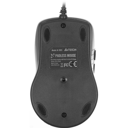 Мышь A4Tech V-Track Padless N-70FX черный оптическая 1600dpi USB для ноутбука 7but