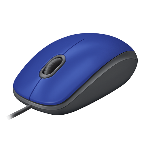 Мышь/ Logitech Mouse M110 Silent USB Blue Ret