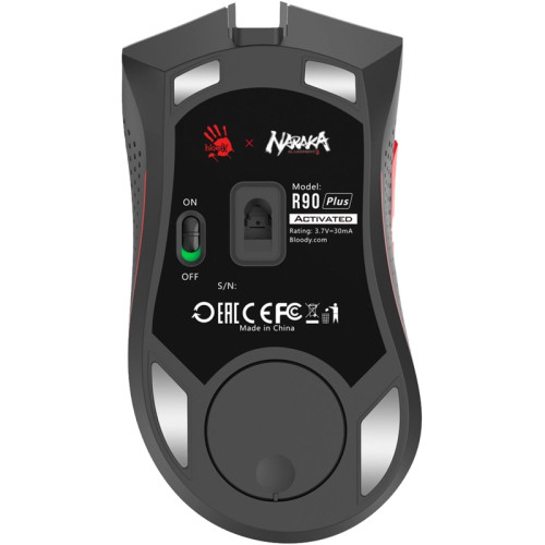 Мышь A4Tech Bloody R90 Plus Naraka белый/рисунок оптическая 5000dpi беспров. USB 7but Мышь A4Tech Bloody R90 Plus Naraka белый/рисунок оптическая 5000dpi беспров. USB 7but