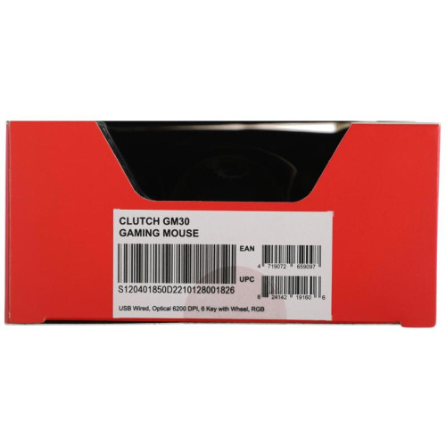 Мышь MSI Clutch GM30 черный оптическая 6200dpi USB2.0 6but (S12-0401850-D22)