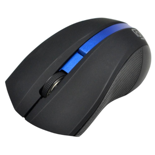 Мышь Oklick 615MW черный/синий оптическая 1200dpi беспров. USB для ноутбука 3but (412862)