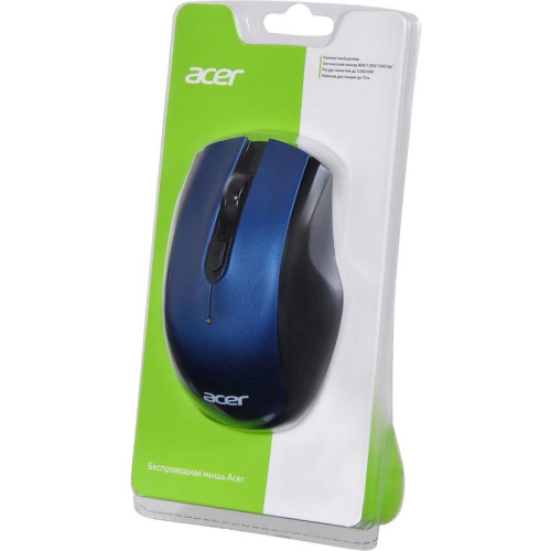 Мышь Acer OMR031 черный/синий оптическая 1600dpi беспров. USB 4but (ZL.MCEEE.008)