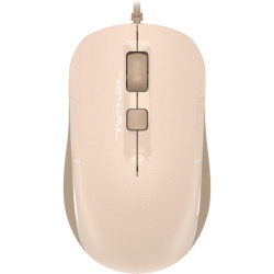 Мышь A4Tech Fstyler FM26 бежевый/коричневый оптическая 1600dpi USB для ноутбука 4but (FM26 USB (CAFE LATTE))