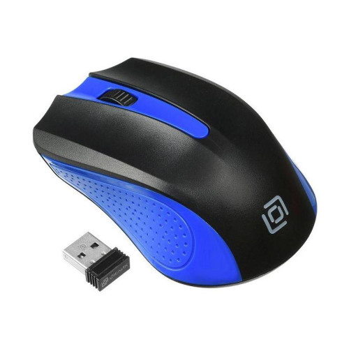 Мышь Oklick 485MW черный/синий оптическая 1000dpi беспров. USB для ноутбука 3but (997826)