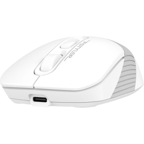 Мышь A4Tech Fstyler FB10CS белый/серый оптическая 2000dpi silent беспров. BT/Radio USB 4but (FB10CS USB GRAYISH WHITE)