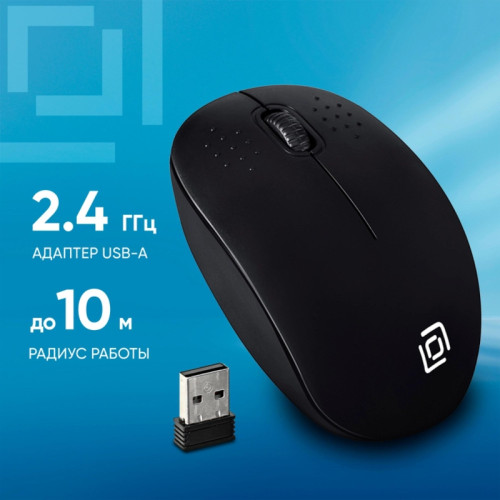 Мышь Oklick 685MW черный оптическая 1200dpi беспров. USB для ноутбука 3but (1058946)