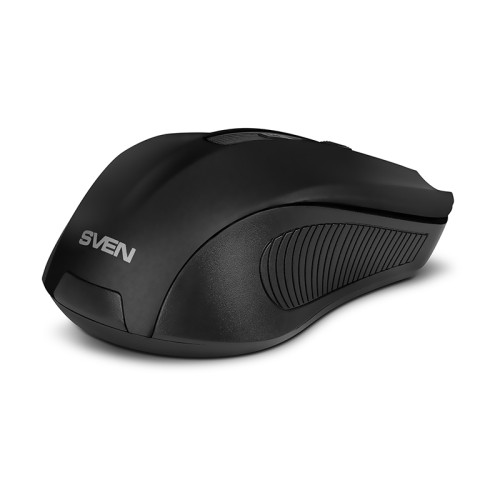 Беспроводная мышь SVEN RX-350W чёрная  (5+1кл. 600-1400DPI, SoftTouch, блист)