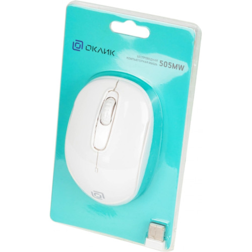 Мышь Oklick 505MW белый оптическая 1000dpi беспров. USB для ноутбука 3but (1018257) Мышь Oklick 505MW белый оптическая 1000dpi беспров. USB для ноутбука 3but (1018257)