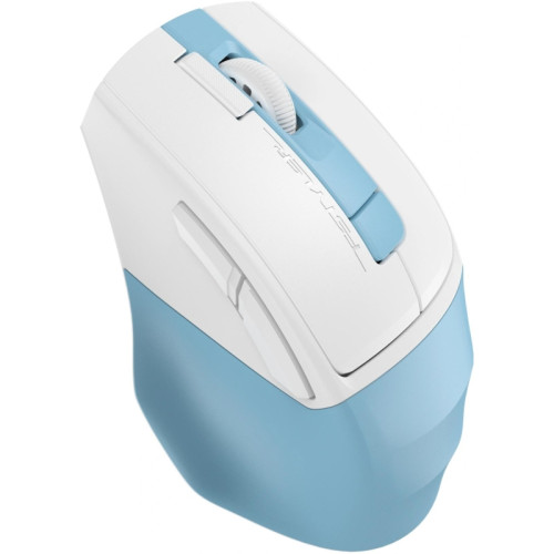 Мышь A4Tech Fstyler FG45CS Air2 голубой/белый оптическая 2000dpi silent беспров. USB для ноутбука 7but (FG45CS AIR2 USB (ICY BLUE))