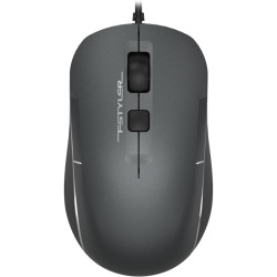 Мышь A4Tech Fstyler FM26 серый/черный оптическая 1600dpi USB для ноутбука 4but (FM26 USB (SMOKY GREY))
