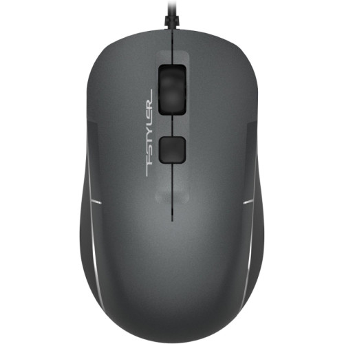 Мышь A4Tech Fstyler FM26 серый/черный оптическая 1600dpi USB для ноутбука 4but (FM26 USB (SMOKY GREY))