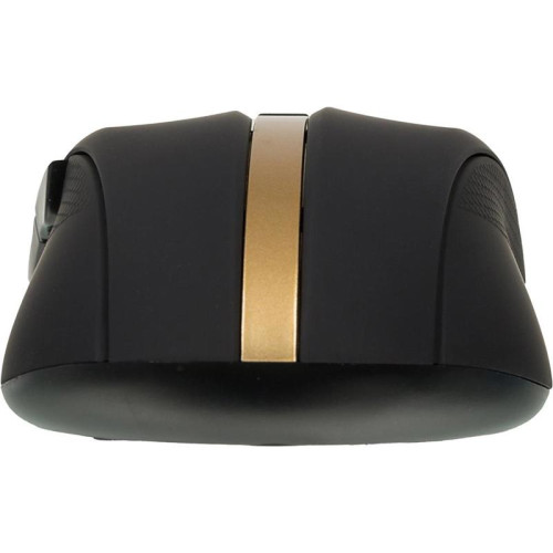 Мышь Oklick 495MW черный/золотистый оптическая 1600dpi беспров. USB для ноутбука 6but (998168)