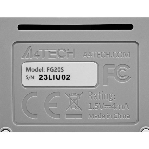 Мышь A4Tech Fstyler FG20S белый/серый оптическая 2000dpi silent беспров. USB для ноутбука 3but (FG20S USB WHITE)
