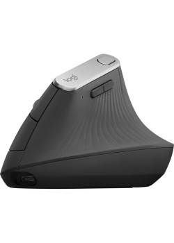 Мышь Logitech MX Vertical черный/серебристый оптическая 4000dpi беспров. BT/Radio USB 4but (910-005449)